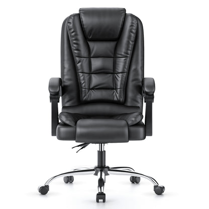 naspaluro Executive Office Chair High Back Desk Chair Ergonomic Recliner Computer Chair PU Leather Gaming Chair with Tilt Function Heavy Duty for Home Office Working