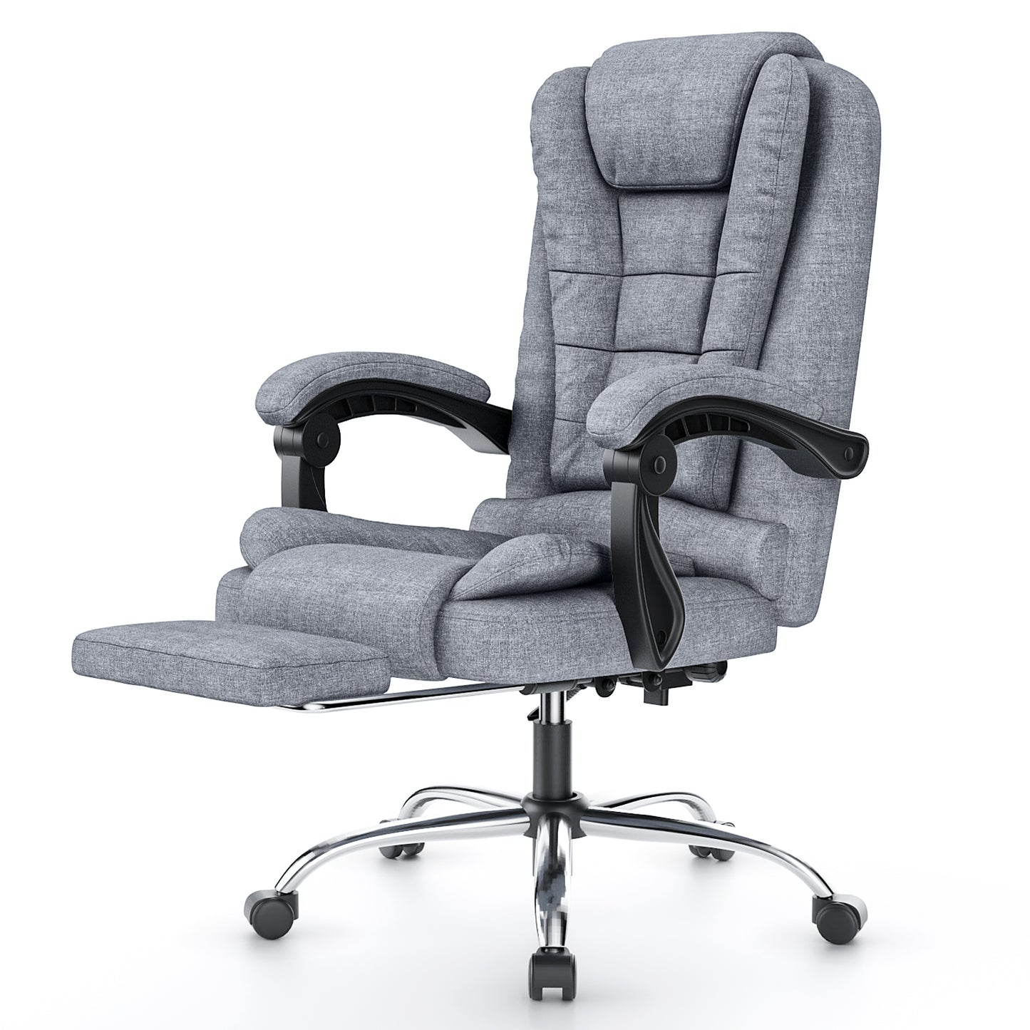 naspaluro Executive Office Chair High Back Desk Chair Ergonomic Recliner Computer Chair PU Leather Gaming Chair with Tilt Function Heavy Duty for Home Office Working