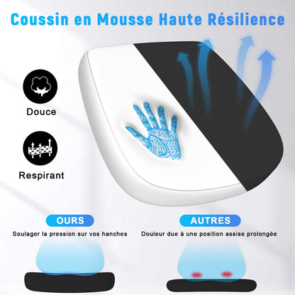 naspaluro Chaise Bureau avec Accoudoir Réglable, Fauteuil Ergonomique en Maille Respirante avec Soutien Lombaire, Dossier Inclinable et Hauteur Réglable, Roulette Pivotant à 360°